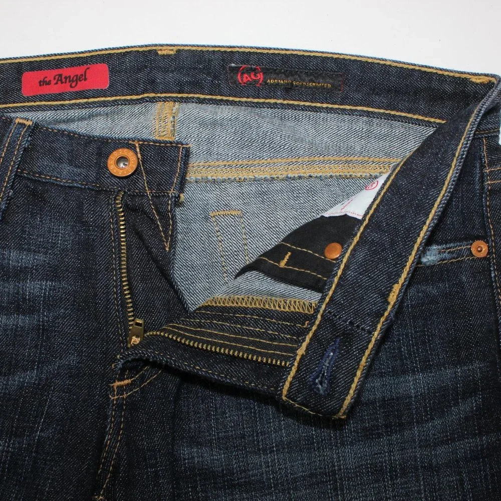 AG Adriano GoldSchmied Jeans Women's 28R Blue The Angel Bootcut w/ 28" inseam - Picture 8 of 11